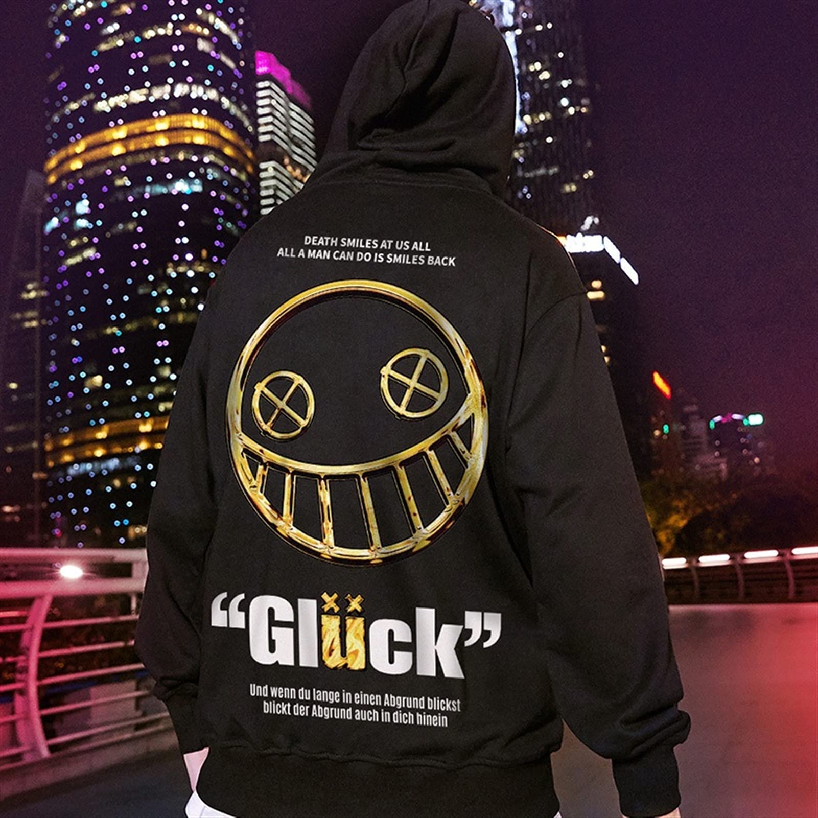 Amazon.co.jp: Oversized Hoodies Streetwear Hoodies Men